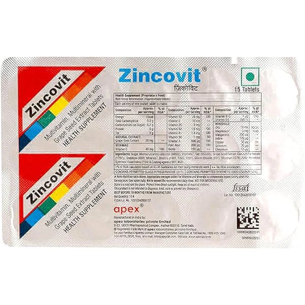 Zincovit Tablet - 1 Strip