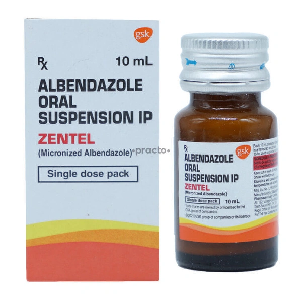 Zentel Oral Suspension - 10ml