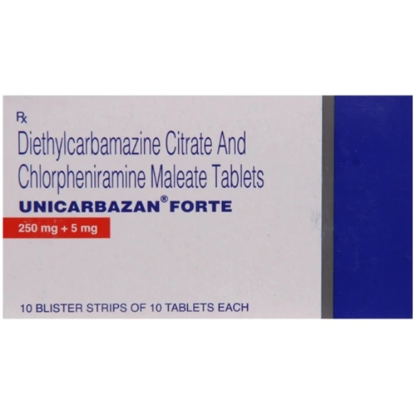 Unicarbazan Forte  - 1 Strip