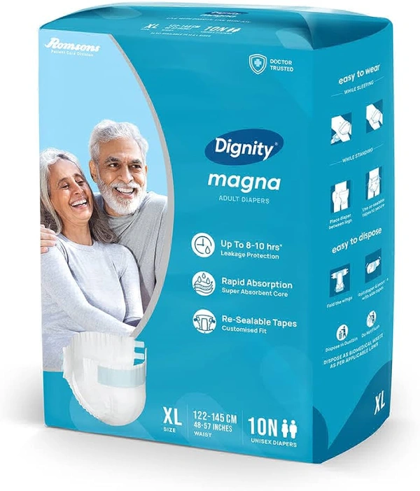 Adult Daiper - Medium, 10 Piece