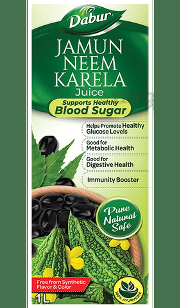 Dabur Jamun Neem Karela Juice - 1 Lit