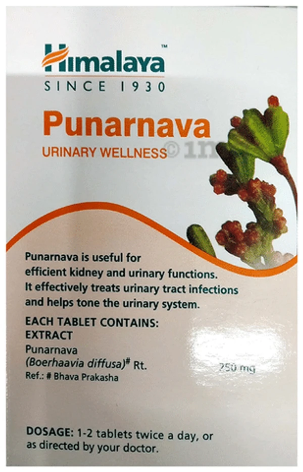 Himalaya Punarnava Tablet  - 1 Bottle