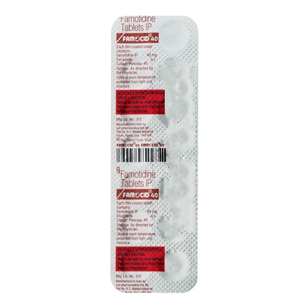 Famocid 40 Tablet - 1 Srtip