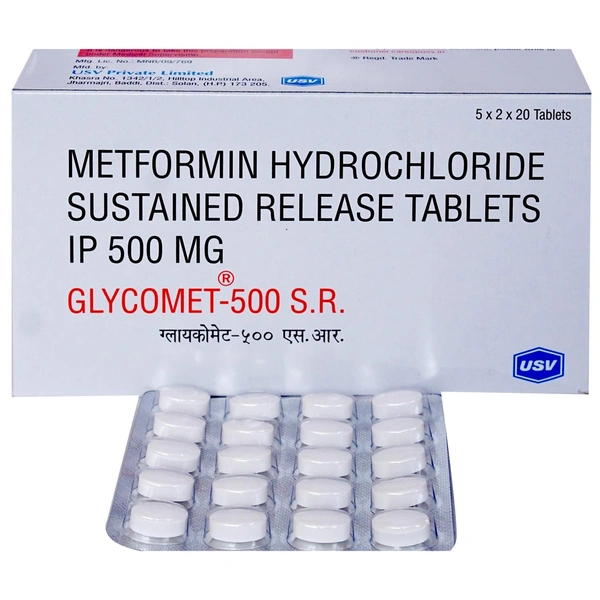 Glycomet 500 Tablet - 1Strip