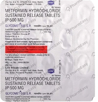 Glycomet 500 Tablet - 1Strip