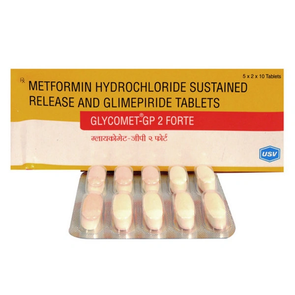 Glycomet GP 2 Forte Tablet - 1 Strip