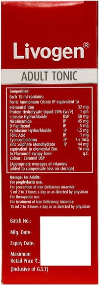 Livogen Adult Tonic  - 200ml