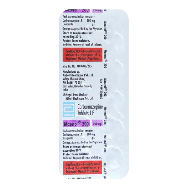 Mazetal 200 Tablet - 1 Strip