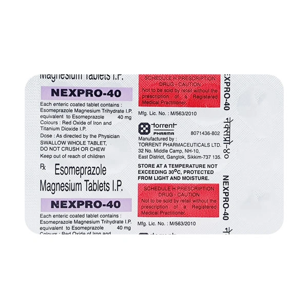 Nexpro 40 Tablet - 1 Strip