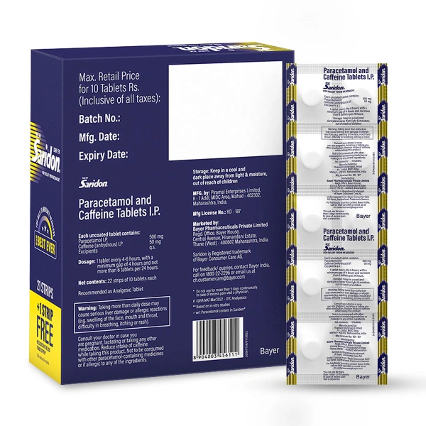 Saridon Tablet - 1 Strip