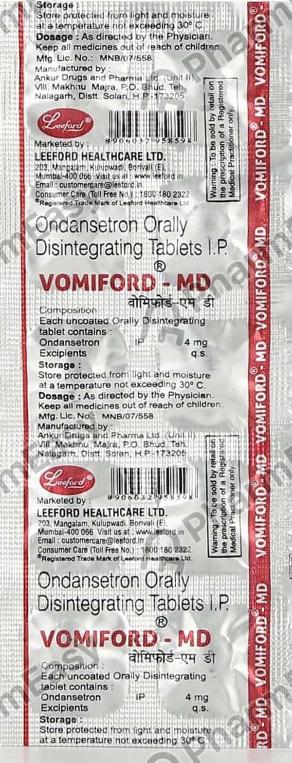 Vomiford 4 MD - 1 Strip
