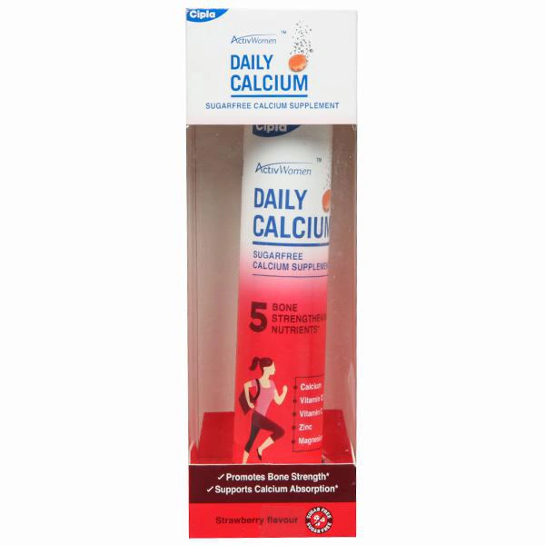 ActivWomen Daily Calcium Supplement Strawberry Sugar Free - 1 Tablet