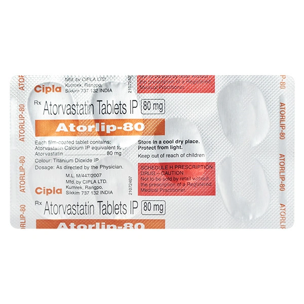Atorlip 80 Tablet - 1 Strip