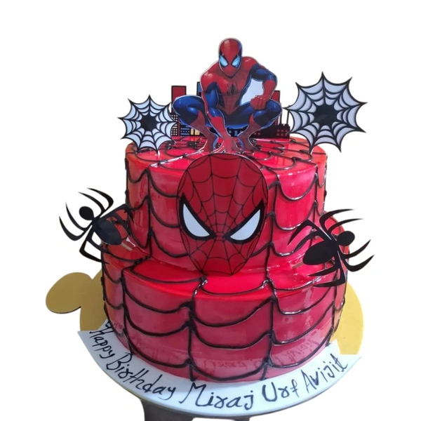 Spider Man Red Cake - 8 Kg