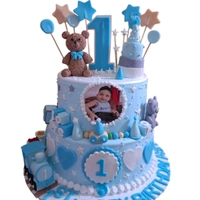Taddy Bear Happy Birthday Cake - 1 Kg