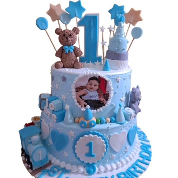 Taddy Bear Happy Birthday Cake - 1 Kg