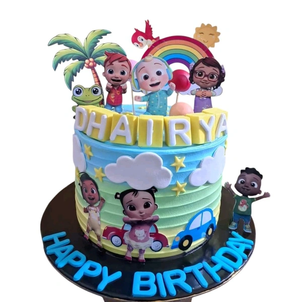 Fantasy Cocomelon Rainbow Cake - 4 Kg