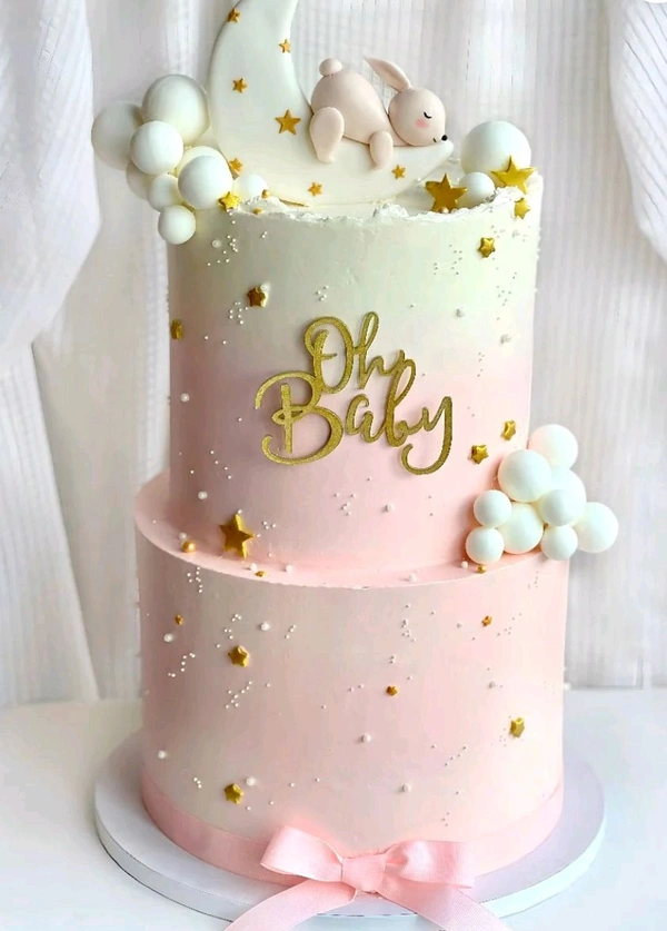 Elegant Baby Shower Cake - 5 Kg