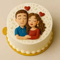 Love Birds Cake - 1 Kg