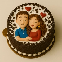 Love Birds Cake - 1 Kg