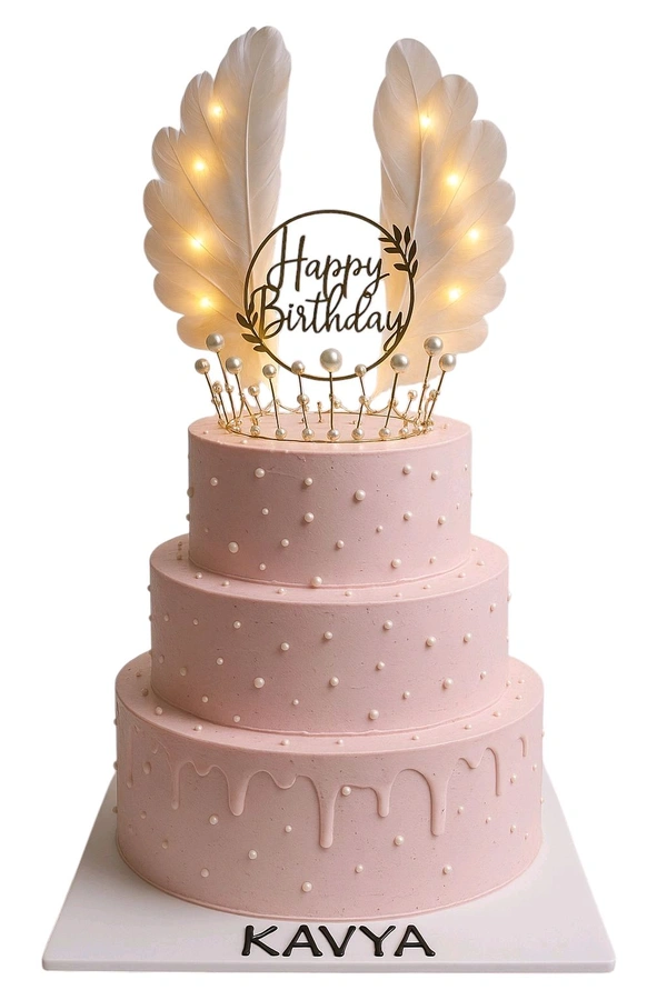 Angel Wings Birthday Cake - 6.5 Kg
