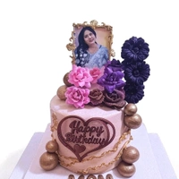 Mom's Birthday Cake With Photo - 7 Kg