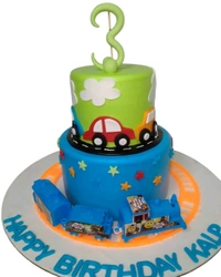 Car and Train Cake - 2 Kg