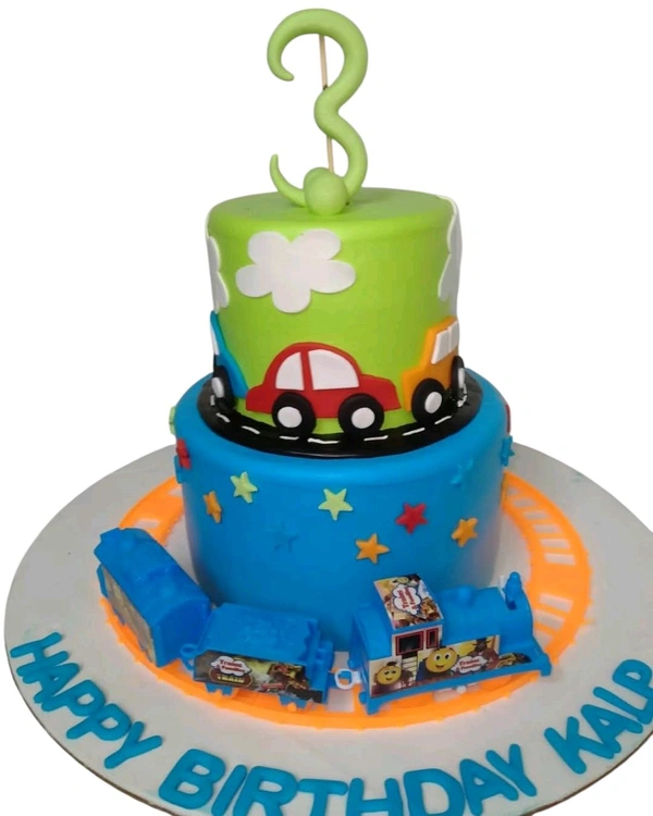 Car and Train Cake - 2 Kg