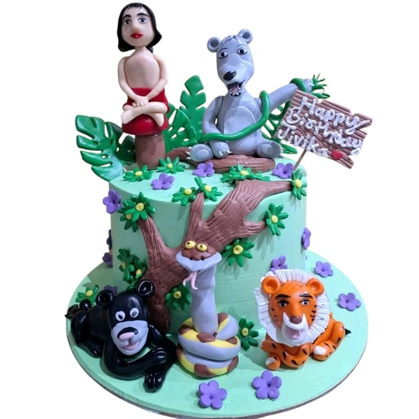 Jungle Book Birthday Cake - 1.5 Kg