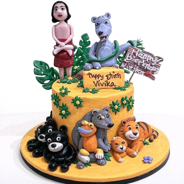 Jungle Book Birthday Cake - 1.5 Kg
