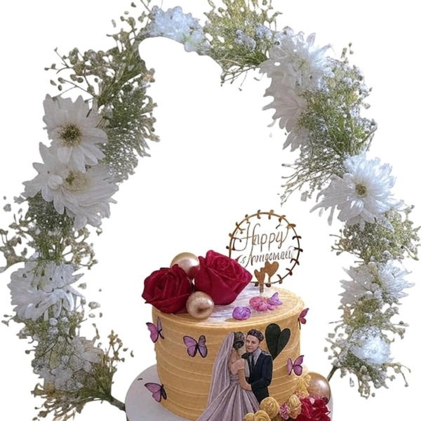 Floral Anniversary Cake - 9.5 Kg
