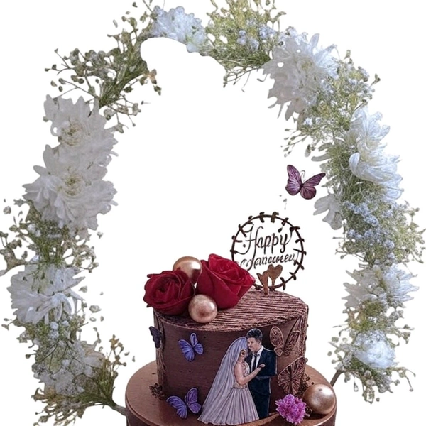 Floral Anniversary Cake - 9.5 Kg