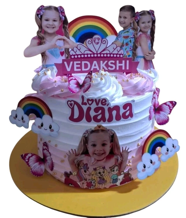 Rainbow Princess Cake - 4.5 Kg