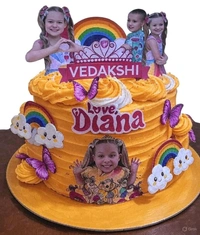 Rainbow Princess Cake - 4.5 Kg