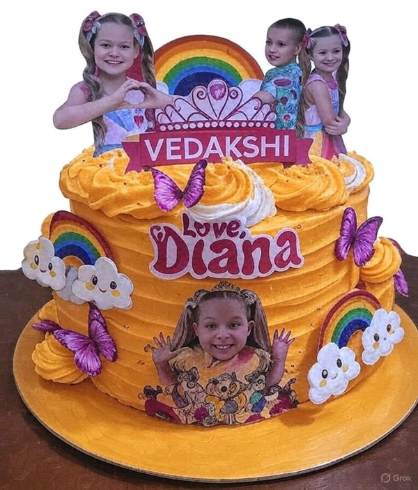Rainbow Princess Cake - 4.5 Kg