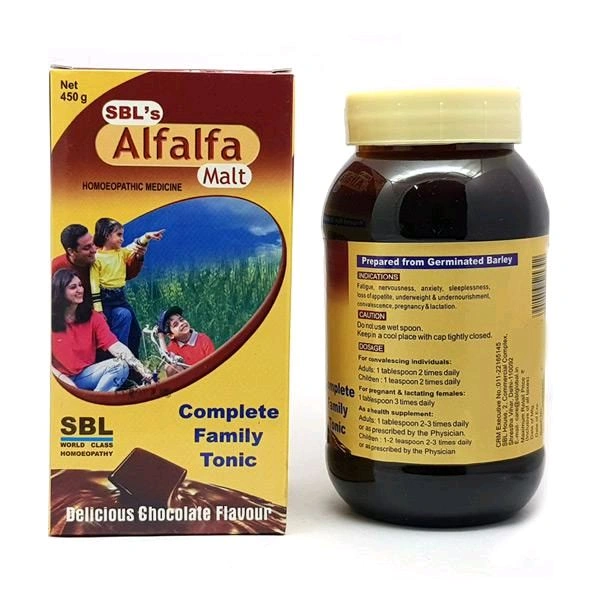 SBL Alfalfa Malt Energy Stimulant Delicious Chocolate  - 450gm