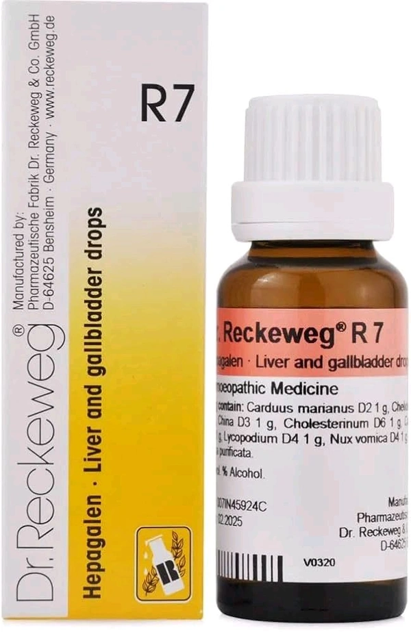 Dr. Reckeweg R7
Liver and Gallbladder Drops - 22ml