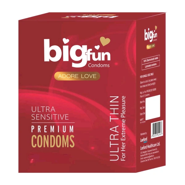 BigFun Condom - Ultra Thin, 1 Packet