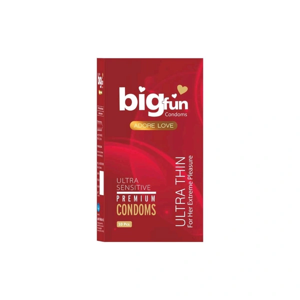 Bigfun Condom - 1 Pack Of 10 Pis, Ultra Thin