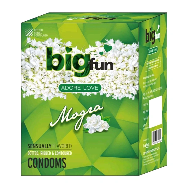 Bigfun Condom - 1 Pack Of 10 Pis, Mogra