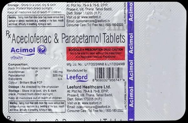 Acimol Tablet - 1 Strip