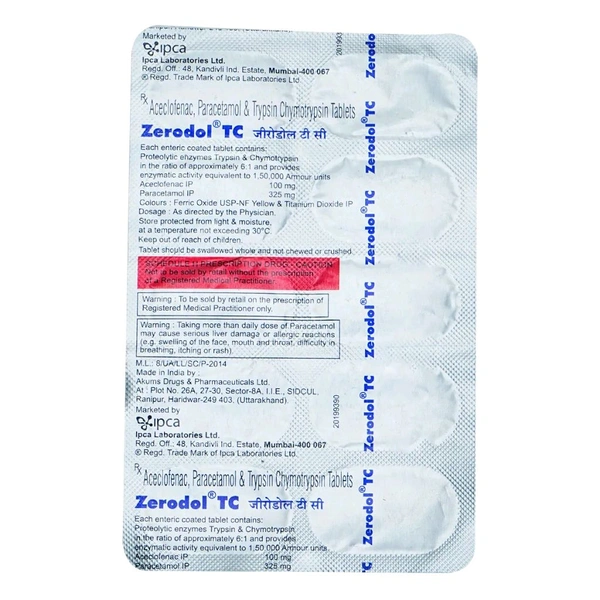 Zerodol TC Tablet - 1 Strip