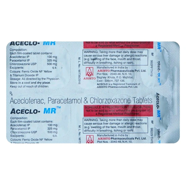 Aceclo-MR Tablet - 1 Strip