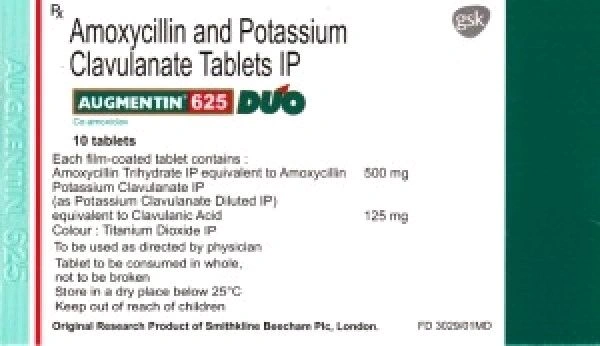 Augmentin DDS tablet - 1 Strip