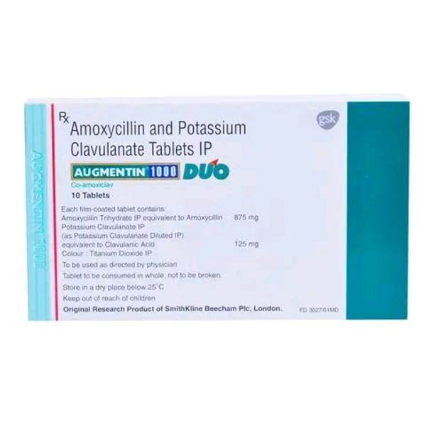Augmentin 1000 Duo Tablet - 1 Strip