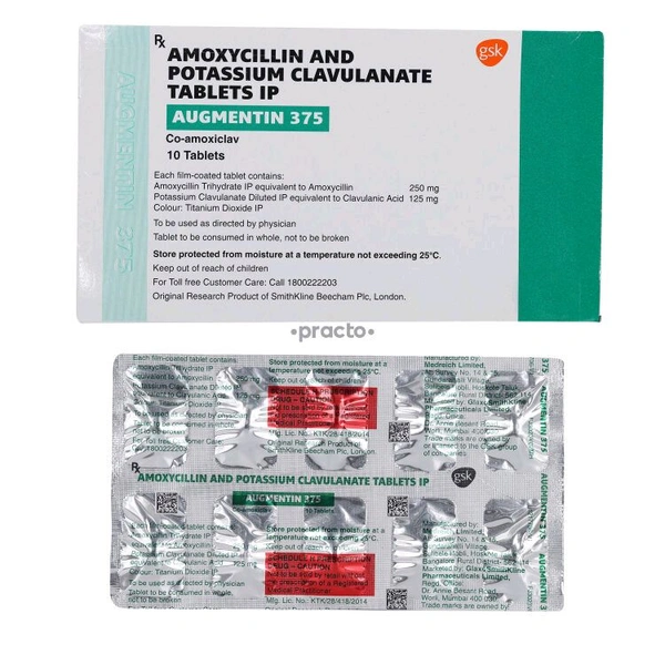 Augmentin 375 Tablet - 1 Strip