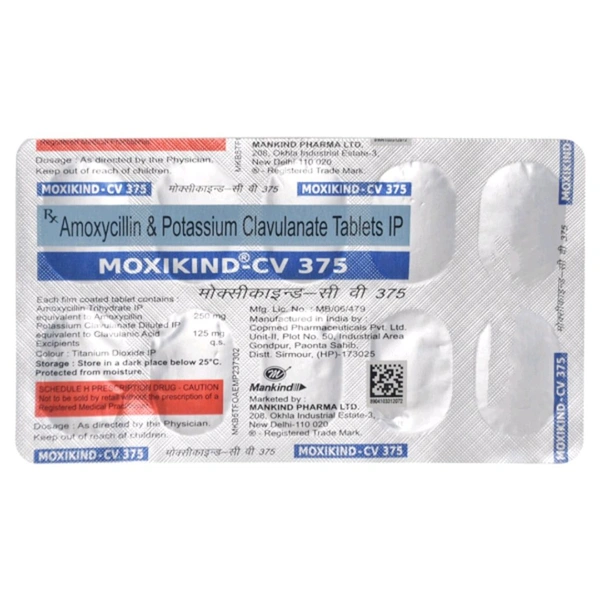 Moxikind-CV 375 Tablet - 1 Strip