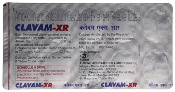 Clavam-XR Tablet - 1 Strip