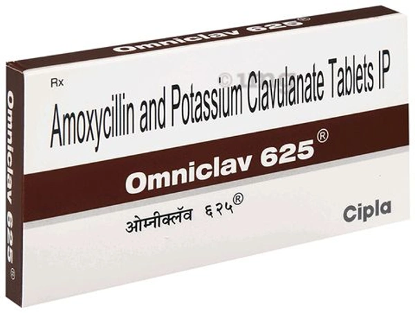 Omniclav 625 Tablet - 1 strip