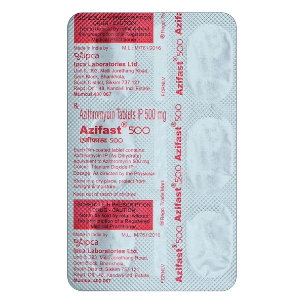 Azifast 500 Tablet - 1 Strip